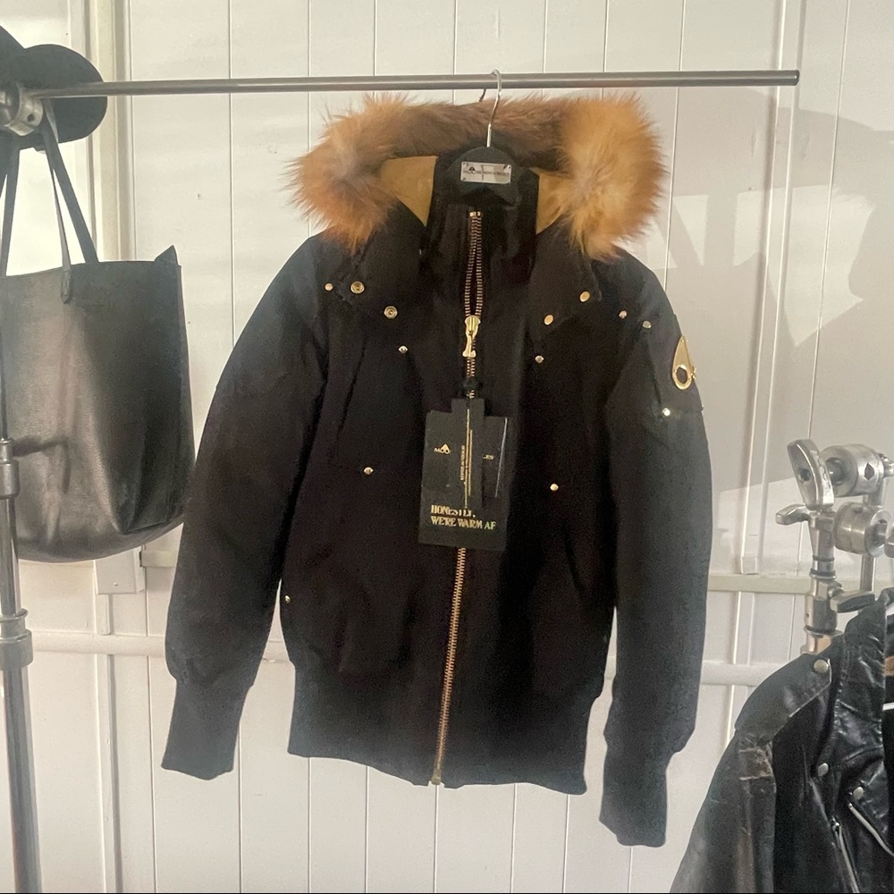 Moose Knuckles Sainte Flavie Bomber Jacket Womens SZ S
